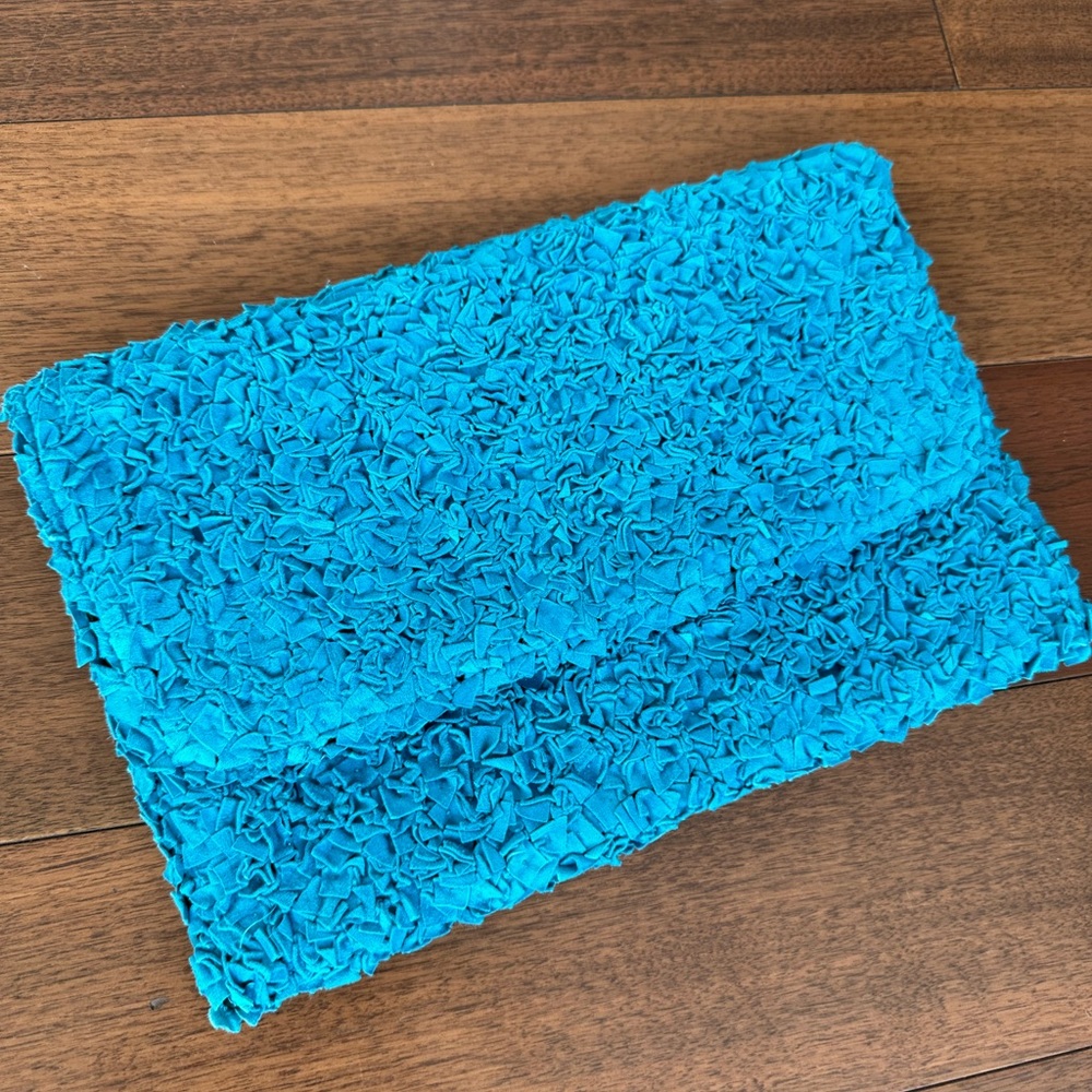 Turquoise leather bag